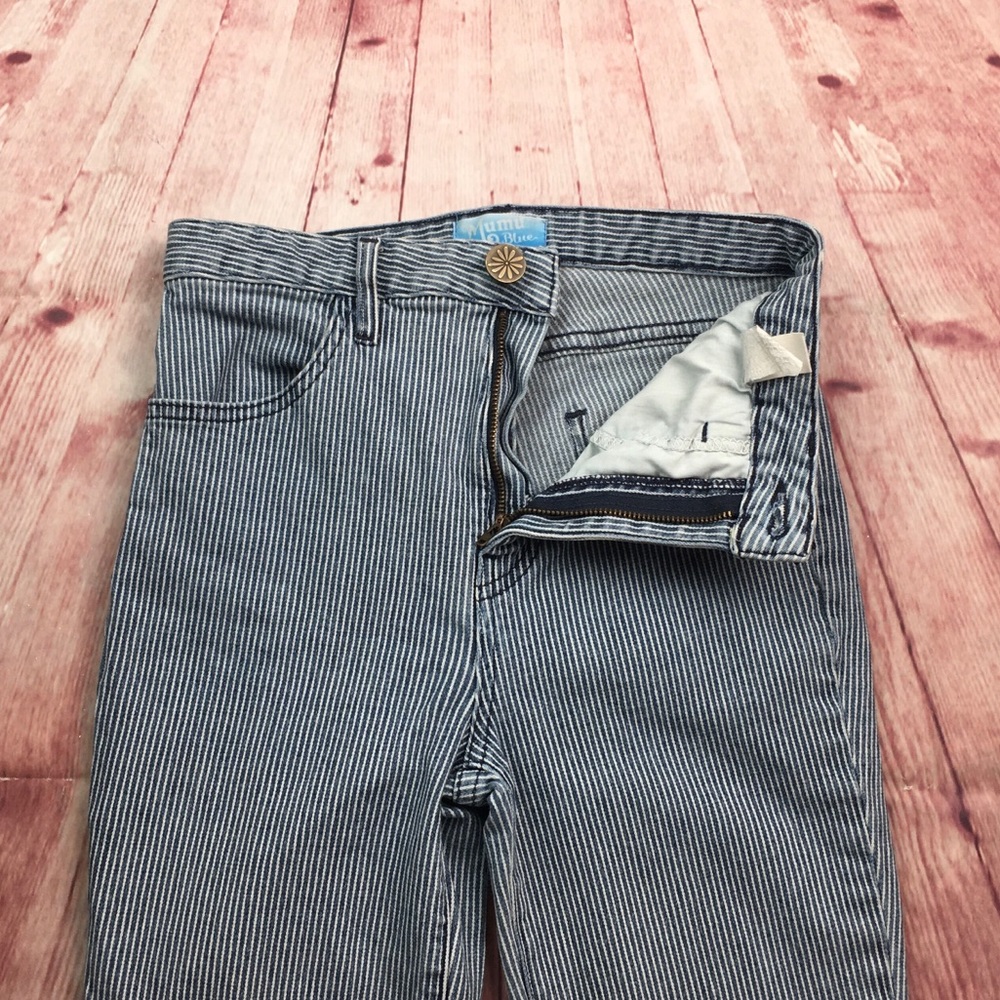 ☮️Show My Your MuMu Blue Striped Skinny Jean 24x26 - Picture 8 of 12